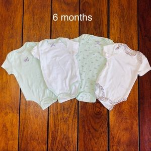 Baby girls onesie bundle 6 months